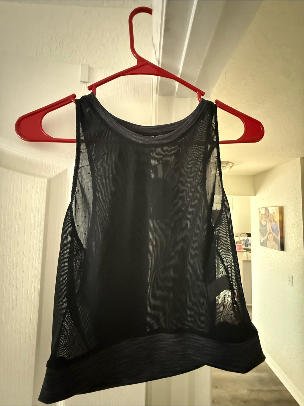 ZYIA Black Sheer Athletic Tank